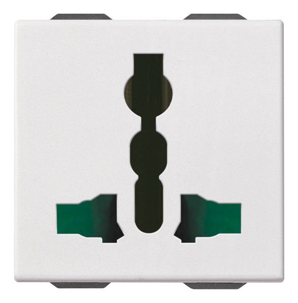 Vimar Neve Up 09257 2P+E13A Sıcury Çok Standartlı Priz Beyaz