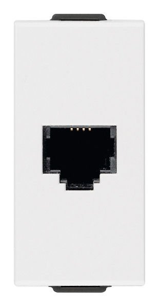 Vimar Never Up 09320 Telefon Soketi RJ11 6/4 Beyaz