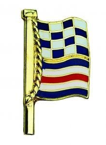 Altın kaplama ve mineli rozet