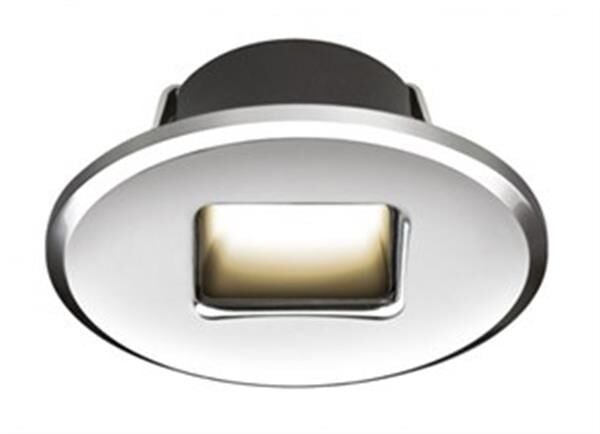 Ember Led Merdiven Lambası Mavi Tip:Oval, Parlak Krom 45x58 mm