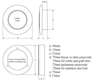 Hella Marine Yüksek Güçlü Sıcak Beyaz Ledli Lamba