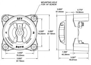 Blue Sea Systems Devre Kesici 600 Amper
