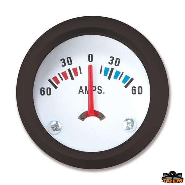 TREM ECO LINE AMPERMETRE.12V.BEYAZ.60-60AMP
