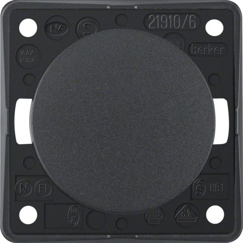 Berker İntegro Antrasit Vaviyen 56x56 MM