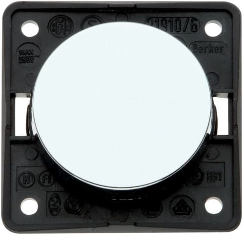 Berker İntegro Tekli Anahtar Krom 56x56 MM