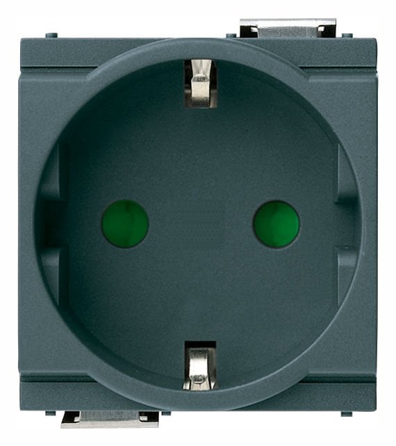 Vimar İdea 17038 Tekli Kasa İçin Topraklı Priz