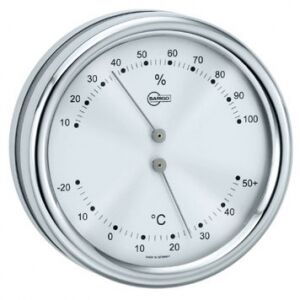 Barigo Orion Serisi Göstergeler Termo-Higrometre Kadran Gümüş