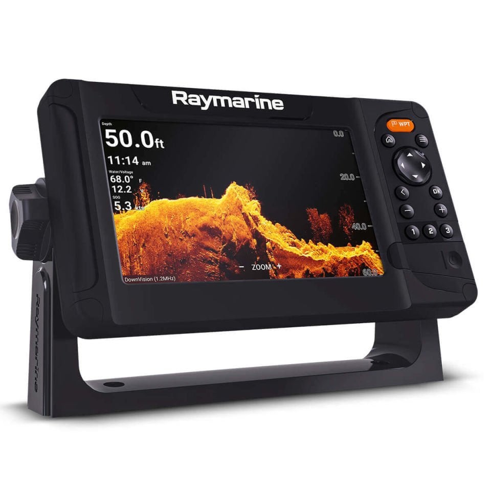 Raymarine Element 7 HV- 7'' Chart Plotter with CHIRP Sonar, HyperVision, Wi-Fi & GPS, No Chart  HV 100 Transducer LightHouse Harita Kartı