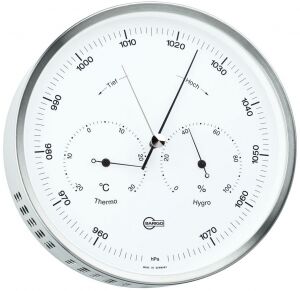 Barigo Steel Göstergeler Termo-Higrometre Kadran Beyaz 160 mm