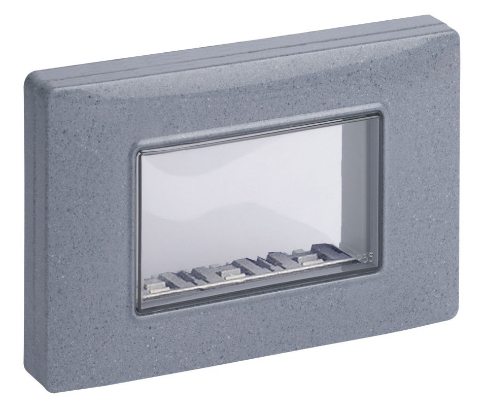 Vimar Plana 14943.14 IP55 3M Granit Gri Nemliyer Çerçeve