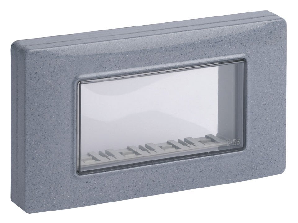 Vimar Plana 14944.14 IP55 Cover 4M Screws Granit Gri