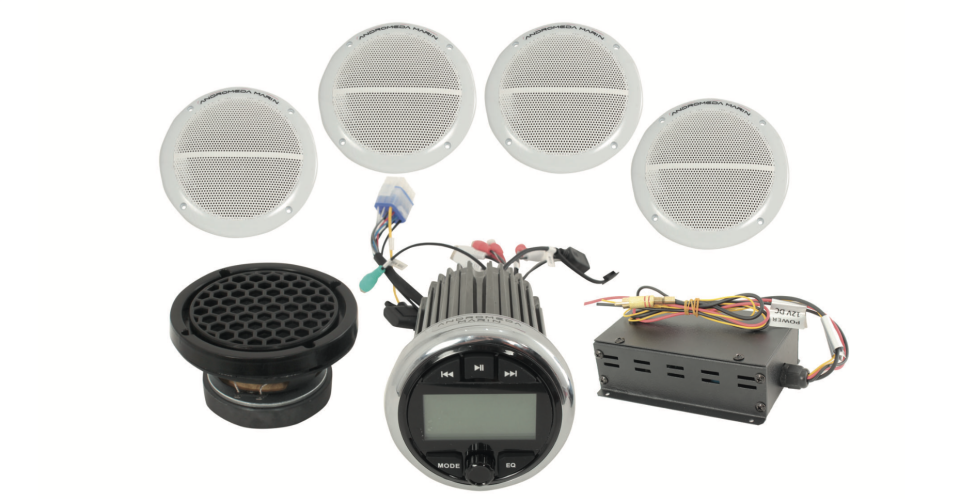 Andromeda Marin Hoparlör Seti 12 Volt