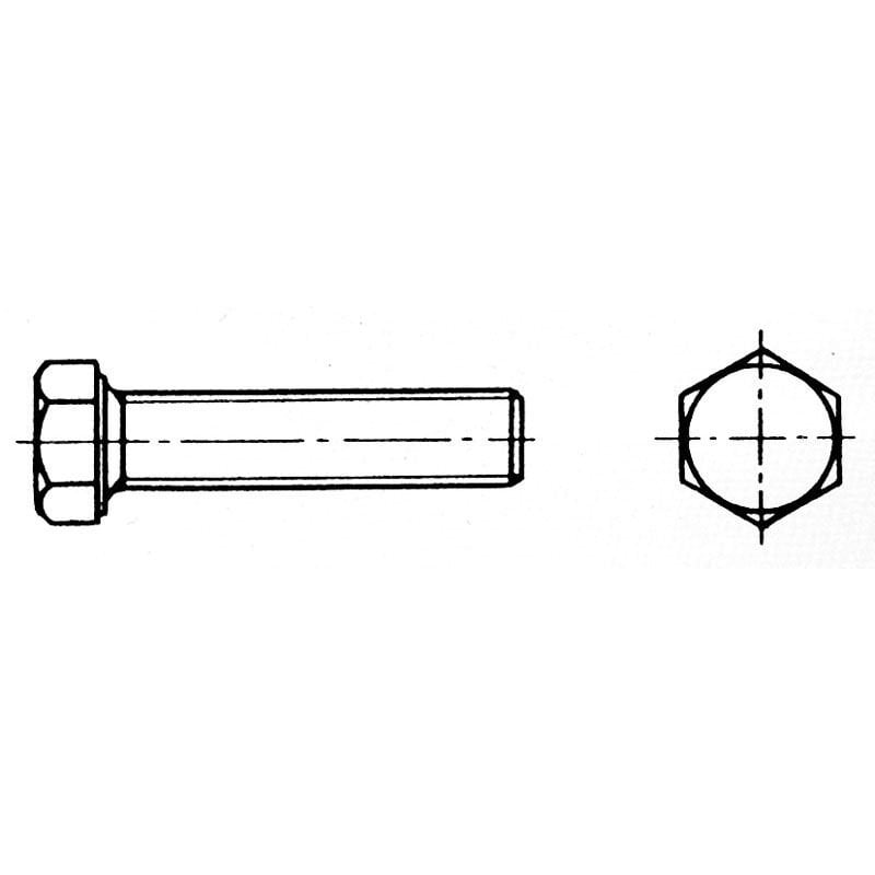 Altı Köşe Civata  5X25 Mm Aısı 316 Dın 933