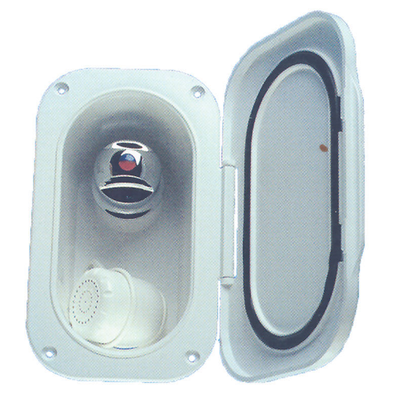 Case w/Shower &MixerTap, 5m Hose, Lid w/Gasket, White
