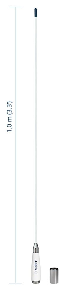 Scout Quick 4 Vhf Anteni Fiberglass 1 Metre