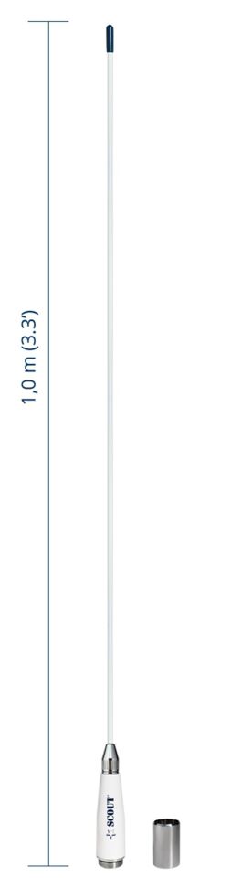 Scout Quick 4 Vhf Anteni Fiberglass 1 Metre