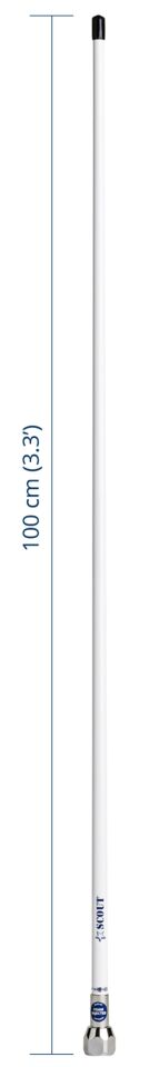 Scout -Quick 1- Vhf Anteni, Fiberglass 1 Mt