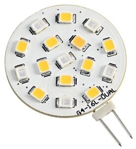 Çift Renkli Led Ampul 12 V Beyaz / Kırmızı