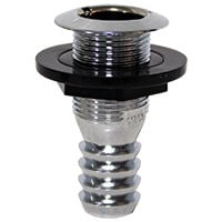 Kanal, Borda Çıkışı, 3/4'' Hortum İçin, Krom Renkli