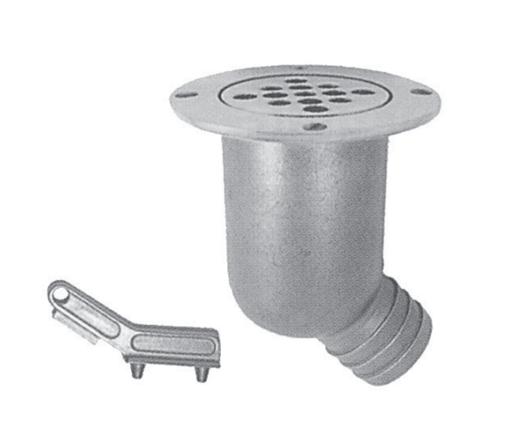 Yer Süzgeci Krom 38 mm Emniyet Toplu Çap 9 cm 316 Kalite