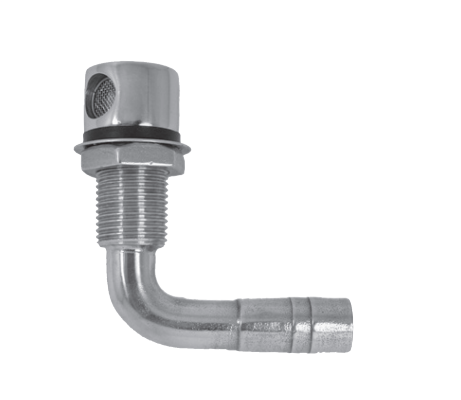 Hava Firarı Dirsek 1/2'' Krom 316 Kalite