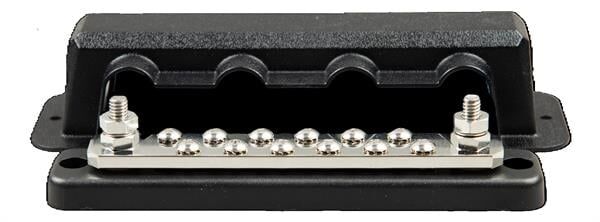 Busbar 250A 2P With 12 Screws + Cover