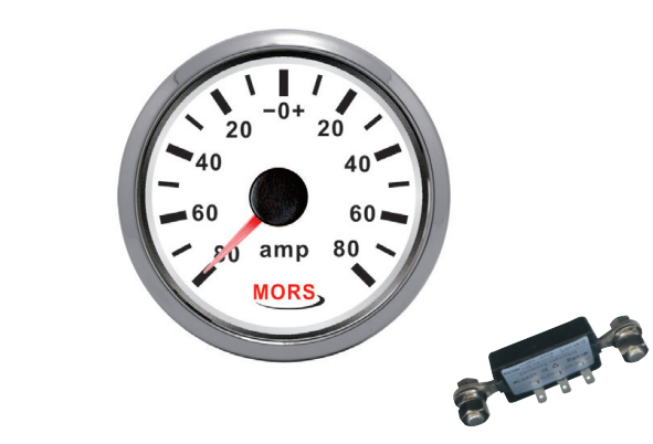 Mors Ampermetre 12-24 V + Şönt