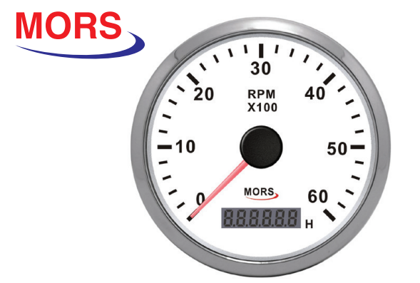 Mors Devir Göstergesi 12-24 V 6000 Rpm Siyah