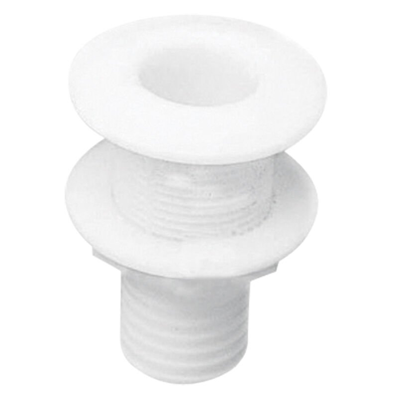 Thru-Hull Fitting 1 1/2'', w/Hose Barb Ø32mm, Thread L.65mm, White