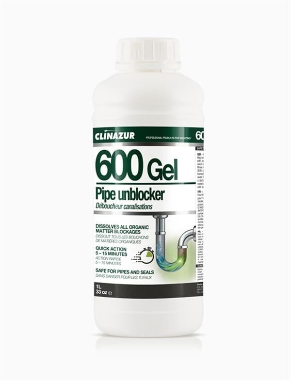 Clin Azur -600 GEL- Boru Tıkanıklık Açıcı 1 Lt