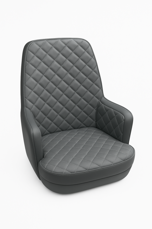 Kaptan Koltuğu Kaplamalı Gri Renk