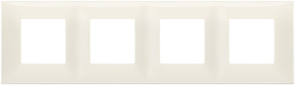 Vimar Neve Up 09668.02 Plate 8M (2+2+2+2) x71 TP Fildişi