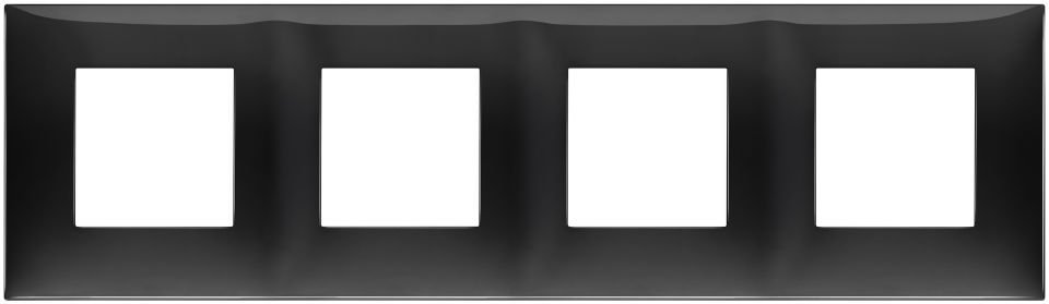 Vimar Neve Up 09668.04 Plate 8M(2+2+2+2) x71 TP Siyah