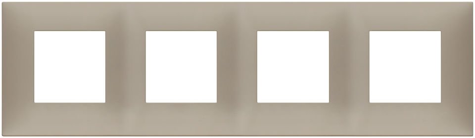 Vimar Neve Up 09668.12 Plate 8M (2+2+2+2) x71 TP Mat Boz Kahverengi