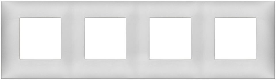 Vimar Neve Up 09668.21 Plate 8M (2+2+2+2) x71 TP Mat Gümüş