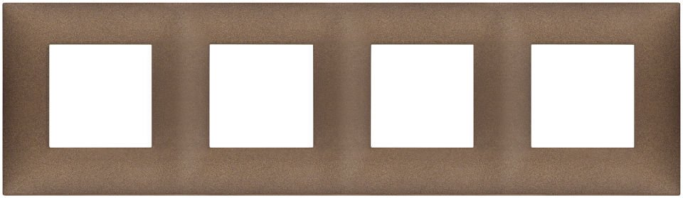 Vimar Neve Up 09668.24 Plate 8M (2+2+2+2) x71  TP Mat Bakır