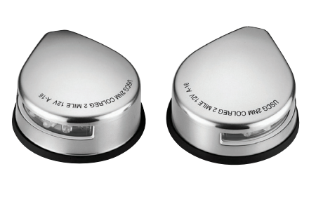 Burun Seyir Feneri 12 V - Led İskele + Sancak Krom Takım