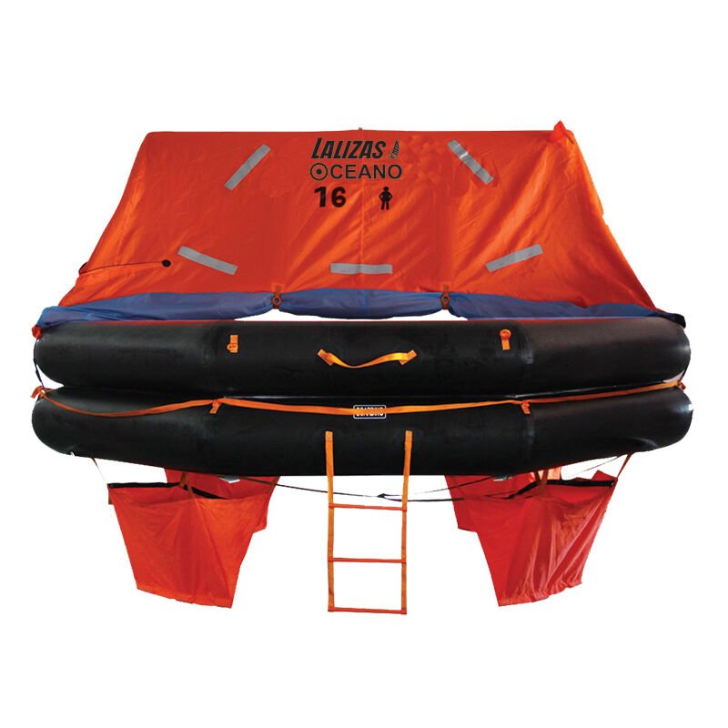 LALIZAS Cansalı SOLAS OCEANO,Throw-overboard Type,16 prs,kanister (A)