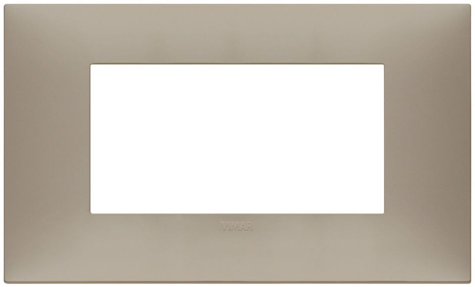 Vimar Neve Up 09674.12 4M Çerçeve TP Mat Boz Kahverengi