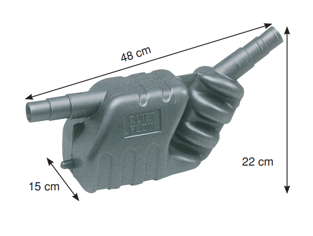 Waterlock Egzoz Sistemi Çap 40-45-50 mm 7 Lt. 1,2 Kg