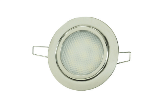 Krom Gömme Spot 12 V, Gün Işığı, 9 Ledli