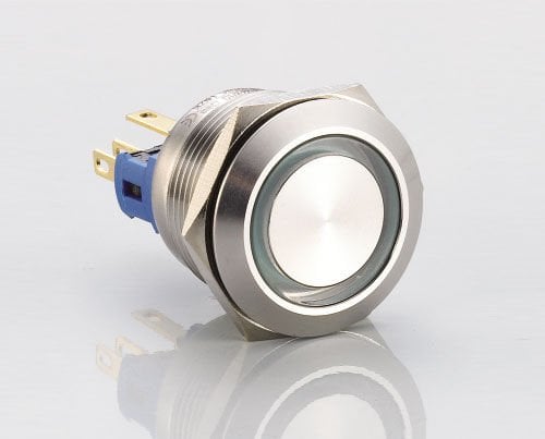 Tron Metal KYM Ledli Yaylı Buton 22 mm J22-271 RGBD