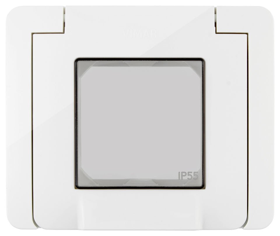 Vimar Neve Up 09911.01 IP55 Cover 2M +Claws White