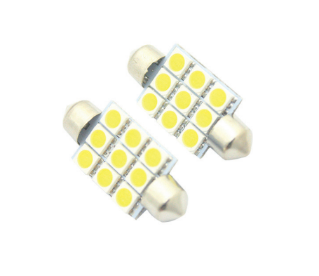 9 Led li Sofit Ampul Beyaz 12 V