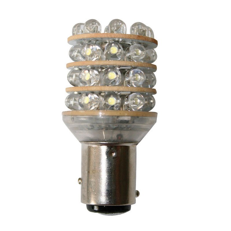 AMPÜL 12V, LED, T25 BAY15D, cool white - 36 LEDs, 15x52,5