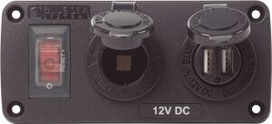 Blue Sea Below Deck Panel Çakmak Soketi ve USB