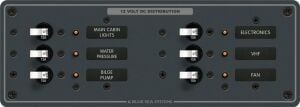 DC 6 Pozisyonlu Sigorta Paneli 12 V 15 A