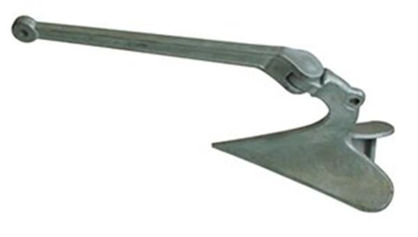 Pulluk tipi çıpa, galvaniz 12KG