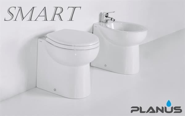 Smart 24V Beyaz Kısa Taş Taharet Kitli Tuvalet