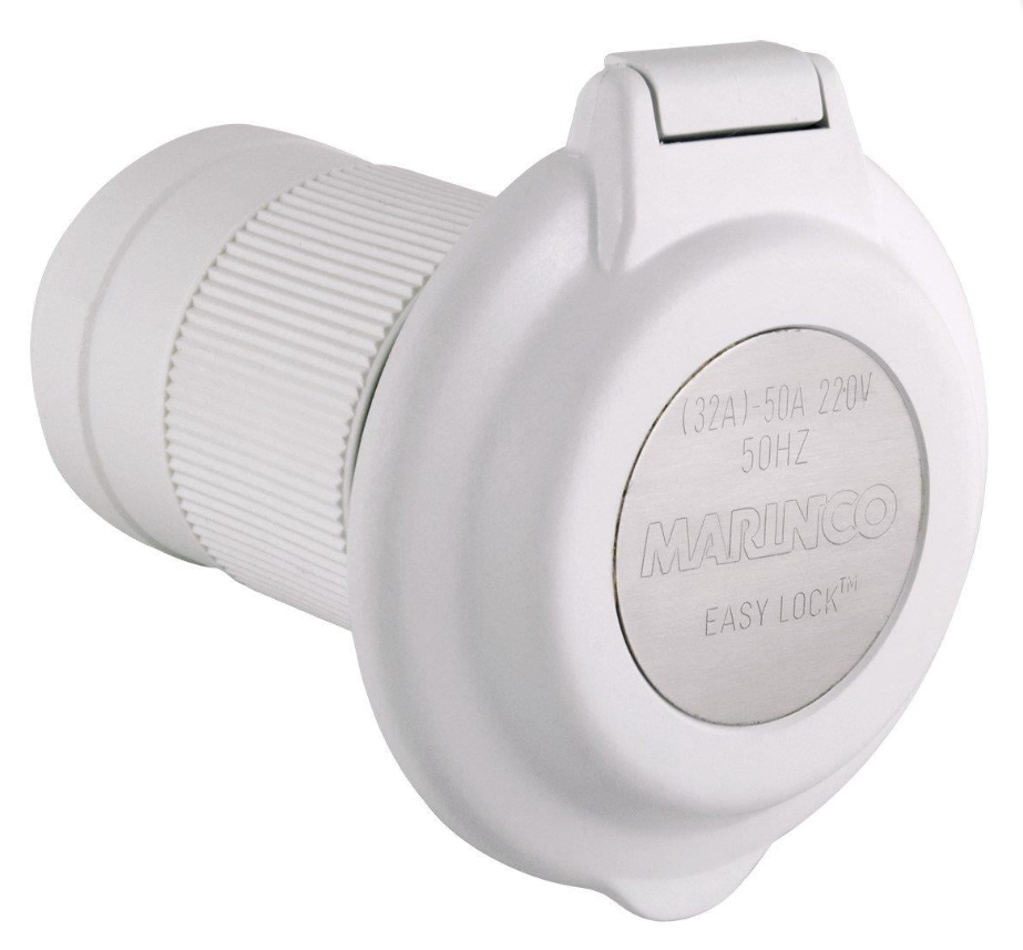 Marinco 220V Yuvarlak Sahil Besleme Prizi 16A
